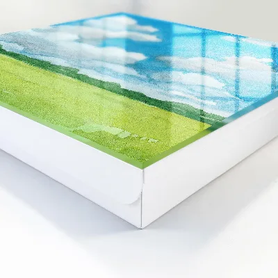 Key box for wall Summer landscape