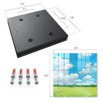 Key box for wall Summer landscape
