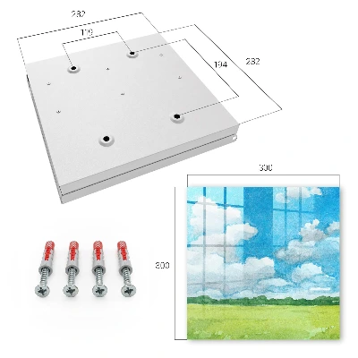 Key box for wall Summer landscape