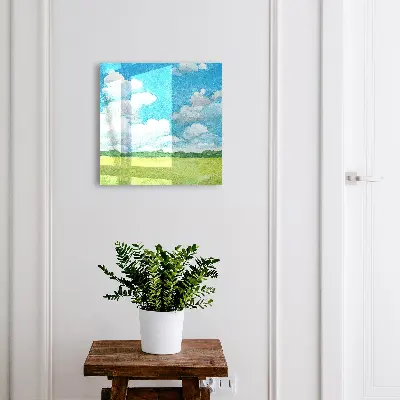 Key box for wall Summer landscape