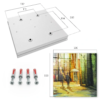 Key box for wall Night city