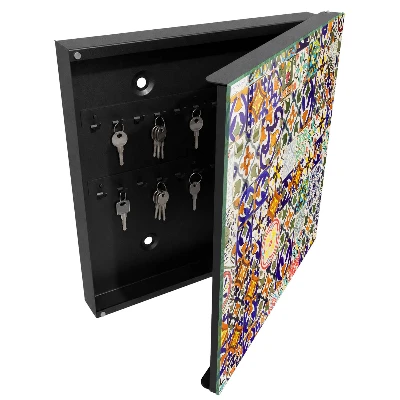 Key box for wall Colorful tiles