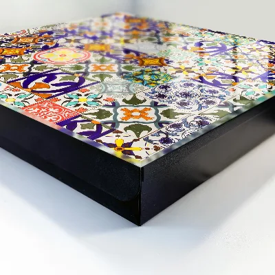 Key box for wall Colorful tiles