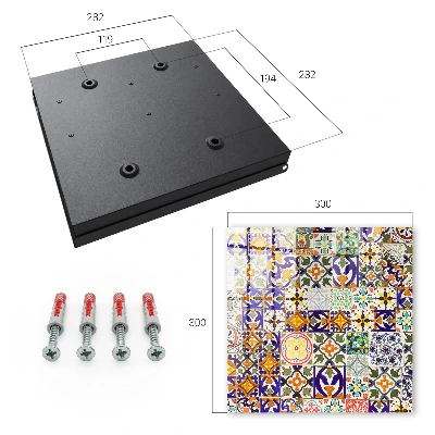 Key box for wall Colorful tiles