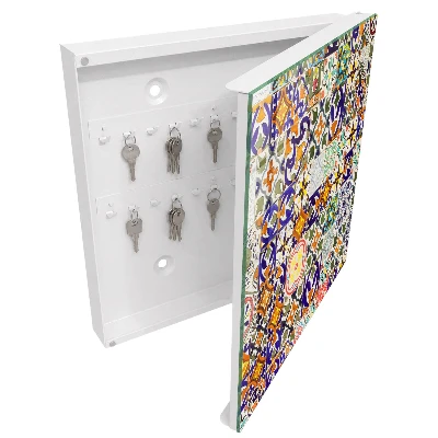 Key box for wall Colorful tiles