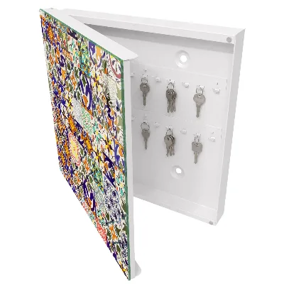 Key box for wall Colorful tiles