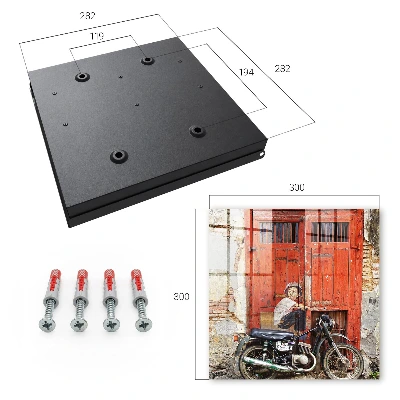 Wall mounted key box Street art