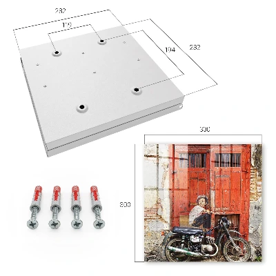 Wall mounted key box Street art