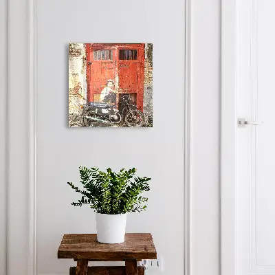 Wall mounted key box Street art