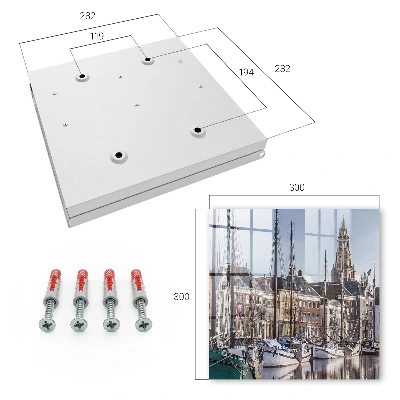 Wall mounted key box Sails on the water