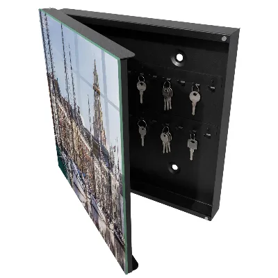 Wall mounted key box Sails on the water