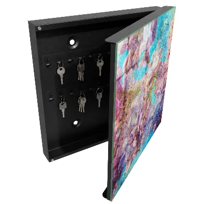 Key cabinet Colorful flowers