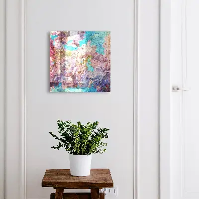 Key cabinet Colorful flowers