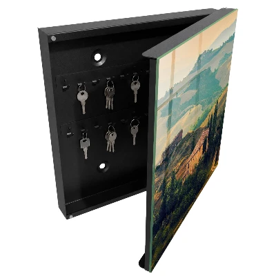 Key box for wall Tuscan landscape