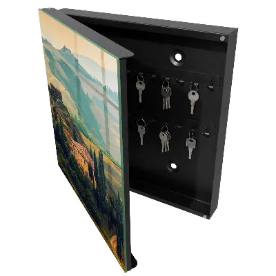 Key box for wall Tuscan landscape