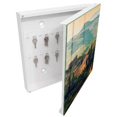 Key box for wall Tuscan landscape