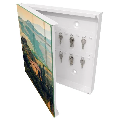 Key box for wall Tuscan landscape
