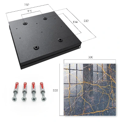 Key box for wall Ornamental lines