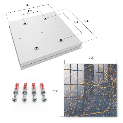 Key box for wall Ornamental lines