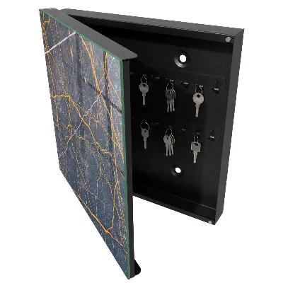 Key box for wall Ornamental lines