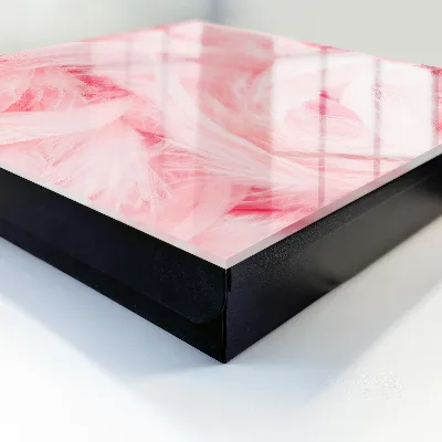 Key cabinet Pink feathers