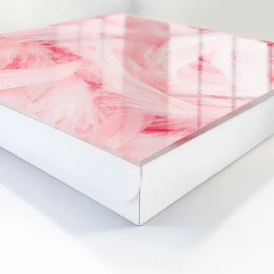 Key cabinet pink feathers design