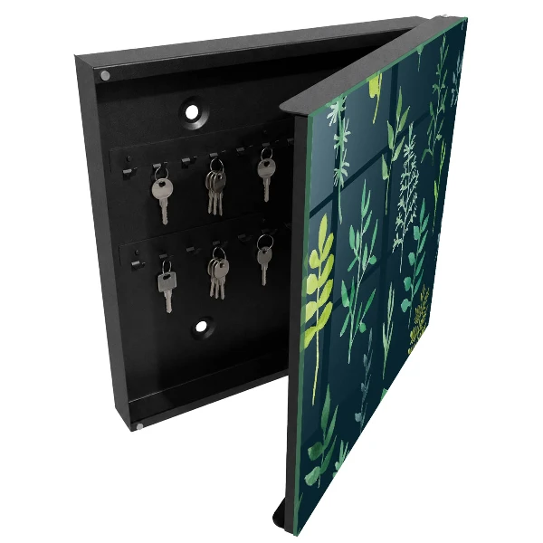 Key box for wall Watercolor leaves
