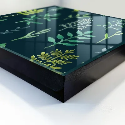 Key box for wall Watercolor leaves