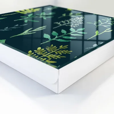 Key box for wall Watercolor leaves
