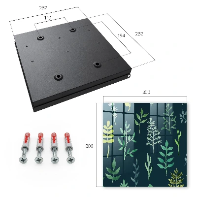Key box for wall Watercolor leaves