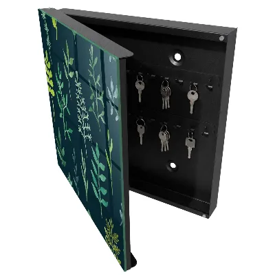 Key box for wall Watercolor leaves