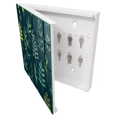 Key box for wall Watercolor leaves