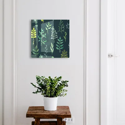 Key box for wall Watercolor leaves