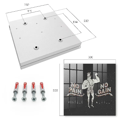 Wall mounted key box Retro strongman