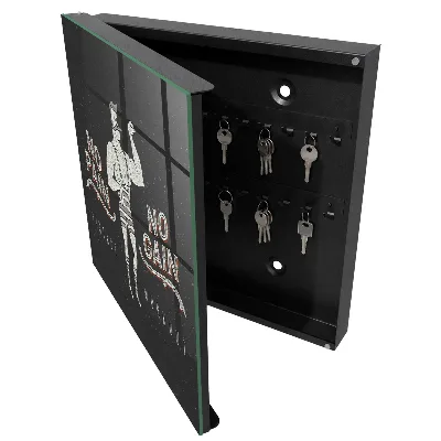 Wall mounted key box Retro strongman