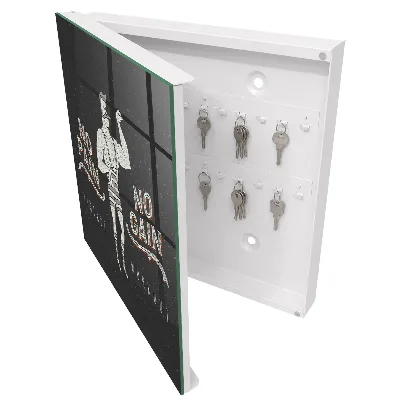 Wall mounted key box Retro strongman