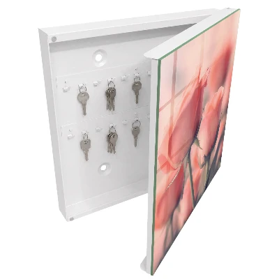 Wall mounted key box Delicate flowers