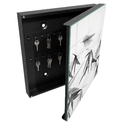 Key box for wall Bamboo nature