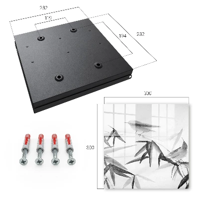 Key box for wall Bamboo nature