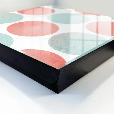 Wall mounted key box Pastel circles