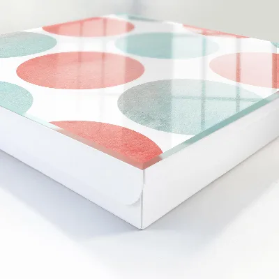 Wall mounted key box Pastel circles