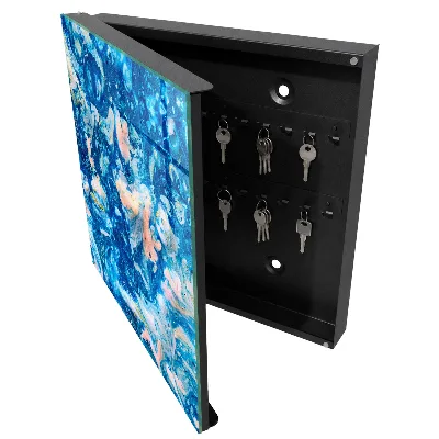 Key box for wall Colorful swirls
