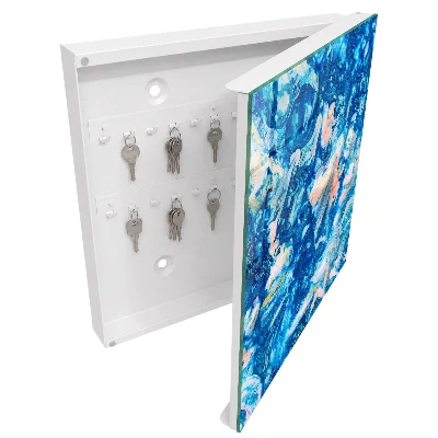 Key box for wall Colorful swirls