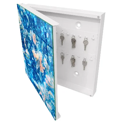 Key box for wall Colorful swirls