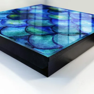 Key box for wall Blue scales