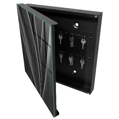 Wall mounted key box Leaves abstraction