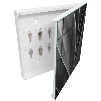 Wall mounted key box Leaves abstraction