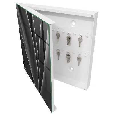 Wall mounted key box Leaves abstraction