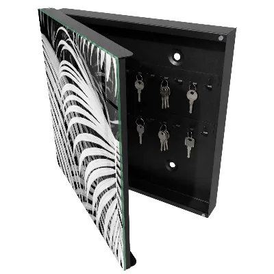Wall mounted key box Palm leaves