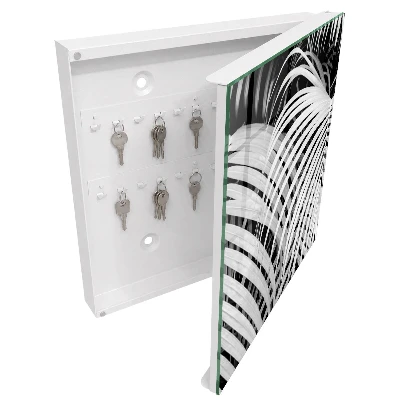 Wall mounted key box Palm leaves